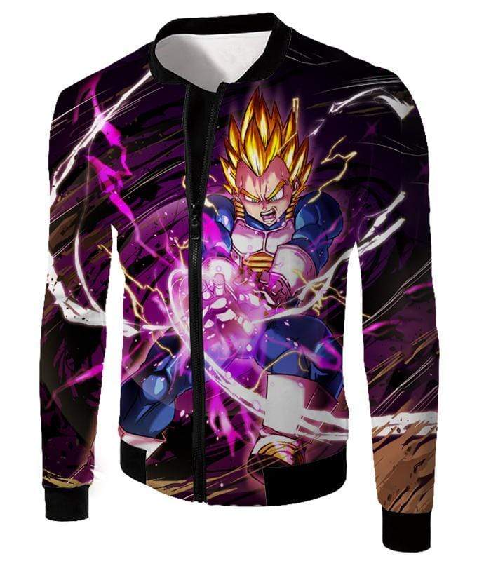 OtakuForm-OP Sweatshirt Jacket / XXS Dragon Ball Super Super Saiyan Warrior Prince Vegeta Sweatshirt - DBZ Clothing Sweater