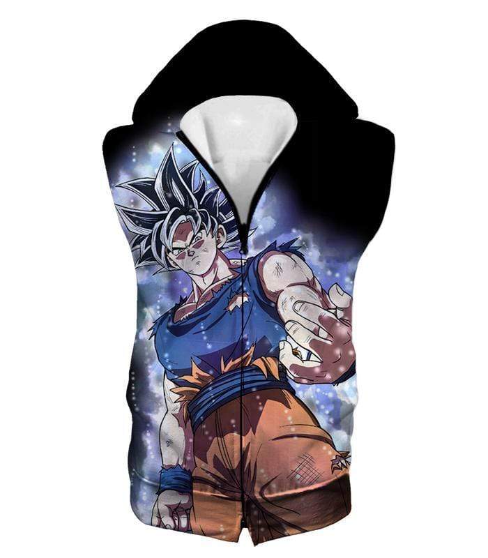 OtakuForm-OP T-Shirt Hooded Tank Top / XXS Dragon Ball Super Ultra Instinct Goku Super Cool Saiyan Warrior Black T-Shirt - DBZ T-Shirt