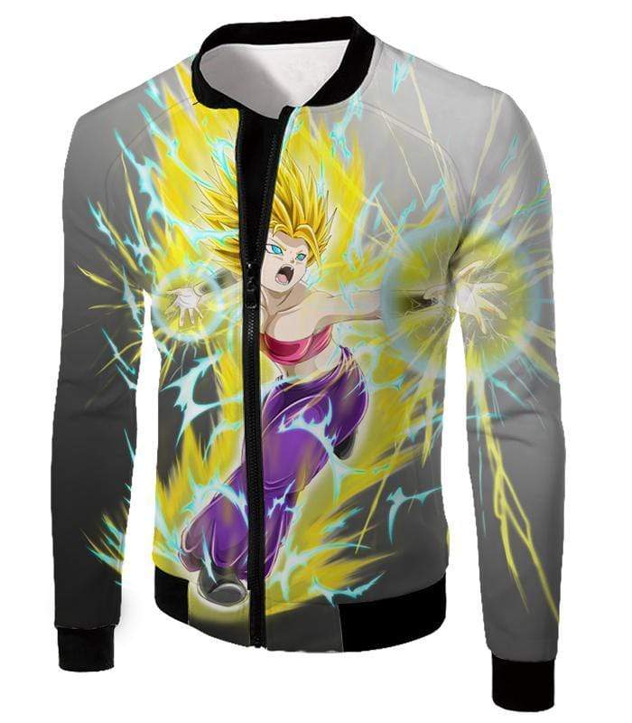 OtakuForm-OP Sweatshirt Jacket / XXS Dragon Ball Super Universe 6 Super Saiyan Caulifla Cool Action Sweatshirt