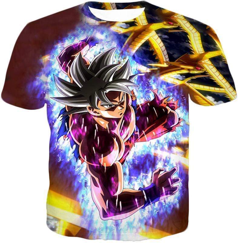 OtakuForm-OP T-Shirt T-Shirt / XXS Dragon Ball Super Unlimited Action Super Saiyan White Goku Amazing T-Shirt - DBZ Clothing T-Shirt