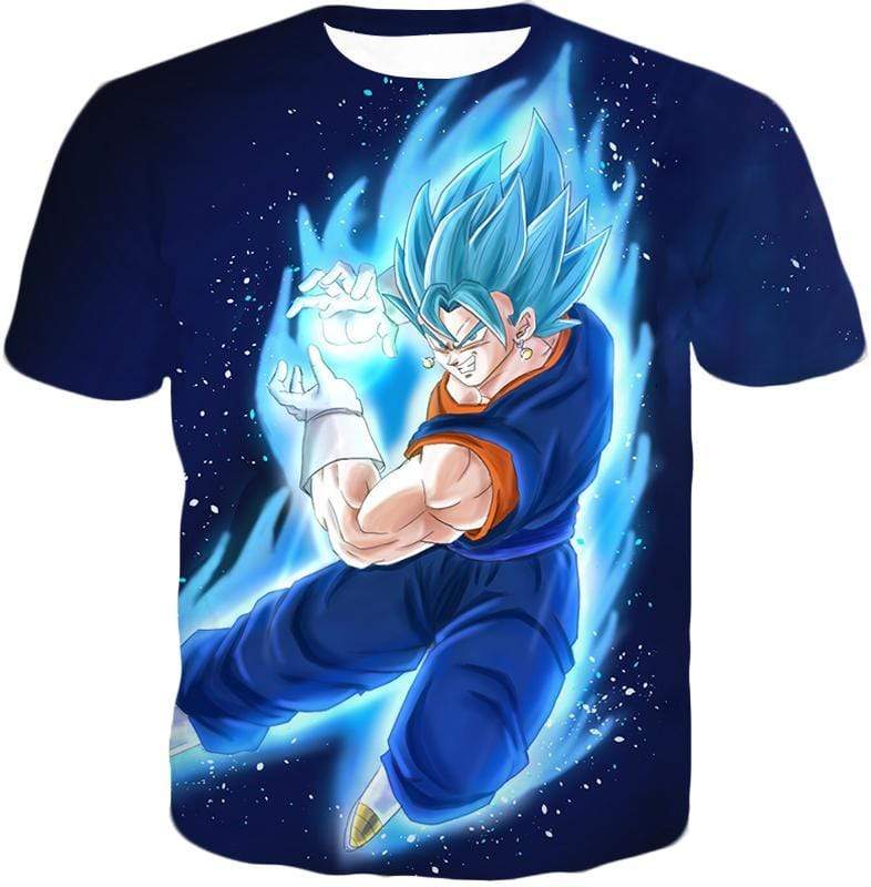 OtakuForm-OP Sweatshirt T-Shirt / XXS Dragon Ball Super Vegito Super Saiyan Blue Cool Action Blue Sweatshirt - DBZ Sweater