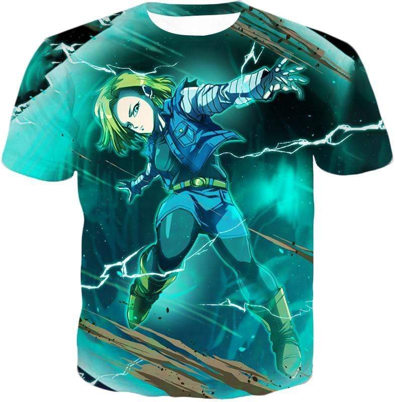 OtakuForm-OP T-Shirt T-Shirt / XXS Dragon Ball Super Very Cool Action Hero Android 18 Awesome Graphic T-Shirt - Dragon Ball Super T-Shirt