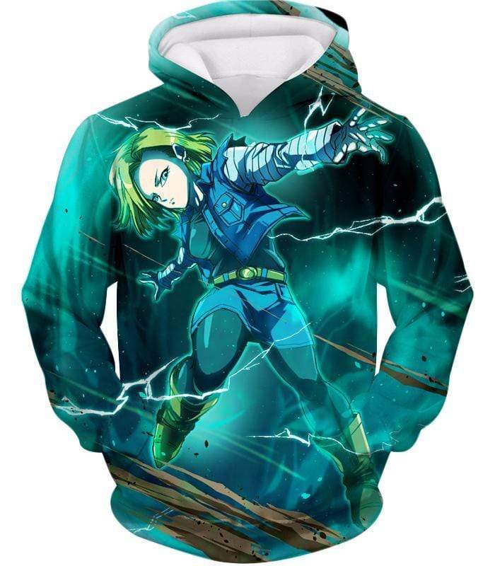 OtakuForm-OP T-Shirt Hoodie / XXS Dragon Ball Super Very Cool Action Hero Android 18 Awesome Graphic T-Shirt - Dragon Ball Super T-Shirt
