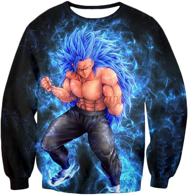 OtakuForm-OP Sweatshirt Sweatshirt / XXS Dragon Ball Super Very Cool Godly Goku Super Saiyan Blue Black Sweatshirt