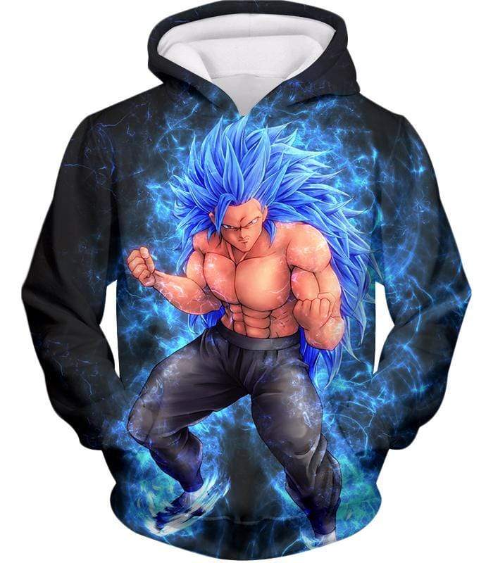 OtakuForm-OP Sweatshirt Hoodie / XXS Dragon Ball Super Very Cool Godly Goku Super Saiyan Blue Black Sweatshirt