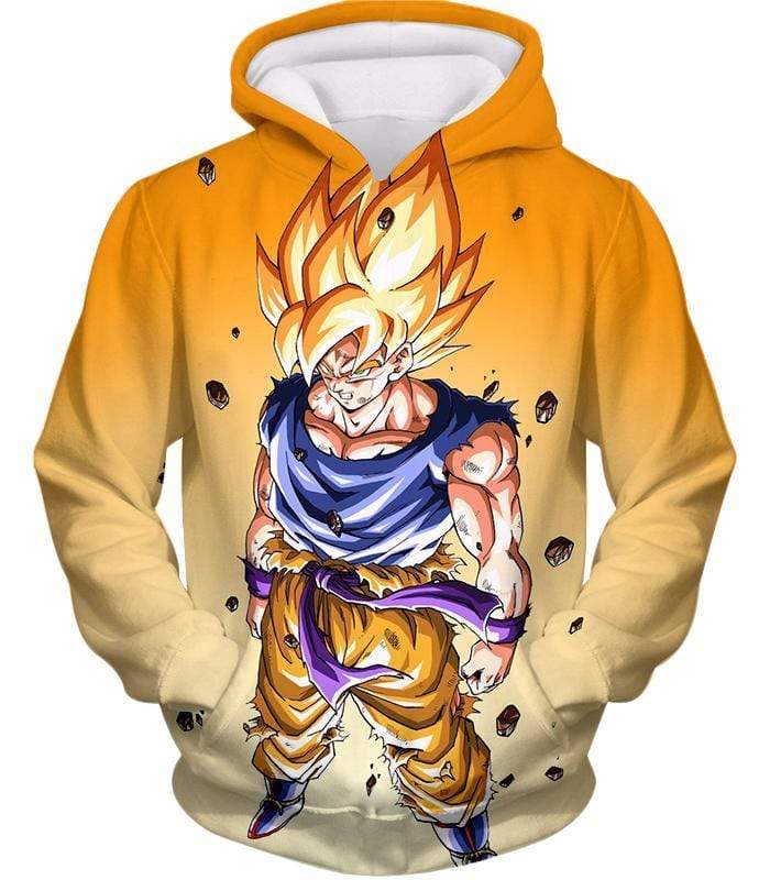 OtakuForm-OP T-Shirt Hoodie / XXS Dragon Ball Super Warrior Goku Super Saiyan 2 Cool Battle Orange T-Shirt