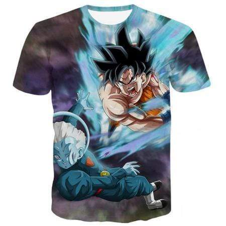 Anime Merchandise T-Shirt M Dragon Ball Z Clothing Shirt - Goku Fighting Grand Minister T-Shirt