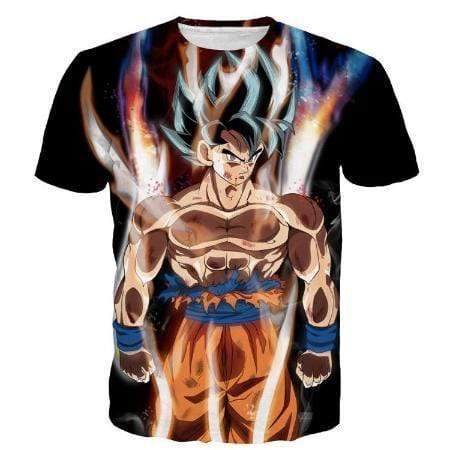 Anime Merchandise T-Shirt M Dragon Ball Z Clothing Shirt - Ultra Instinct Goku Transformation T-Shirt