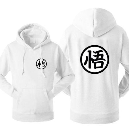 Anime Merchandise white / S Dragon Ball Z Hoodie - DBZ Go Symbol (Various Colors) Pullover Hoodie