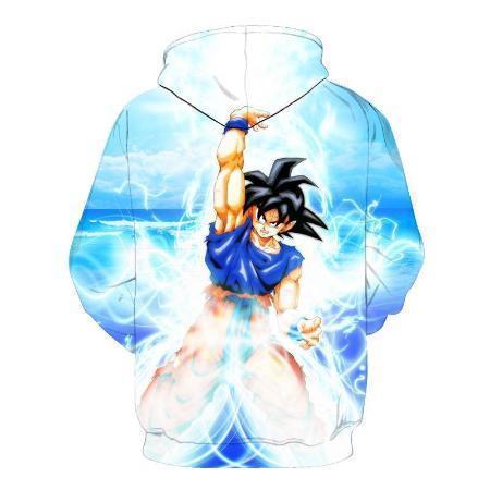 Anime Merchandise Hoodie M Dragon Ball Z Hoodie - Goku Ki Blast Pullover Hoodie