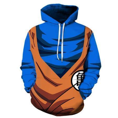 Anime Merchandise Hoodie 4XL Dragon Ball Z Hoodie - Kamesennin Symbol Goku Uniform Pullover Hoodie