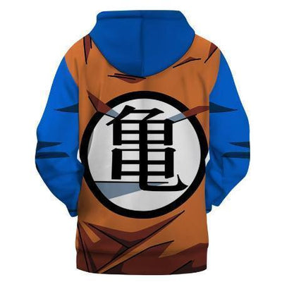 Anime Merchandise Hoodie 4XL Dragon Ball Z Hoodie - Kamesennin Symbol Goku Uniform Pullover Hoodie