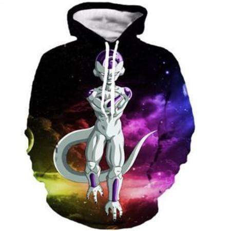 Anime Merchandise M / Black Dragon Ball Z Pullover Hoodie - Floating Frieza Pullover Hoodie
