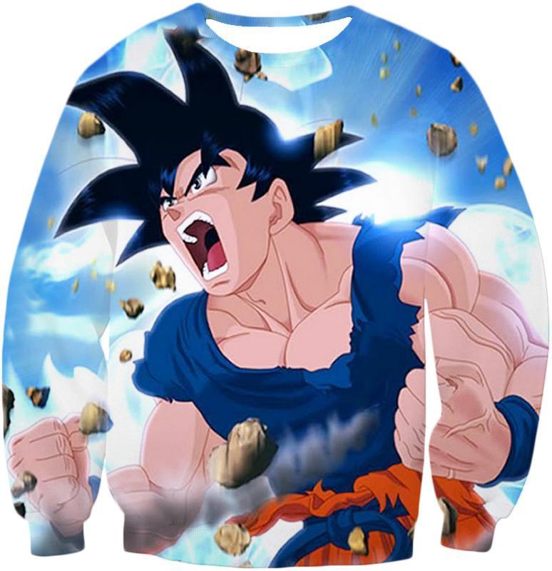 OtakuForm-OP Sweatshirt Sweatshirt / XXS Dragon Ball Z Sweatshirt - Goku Angry Power Sweatshirt