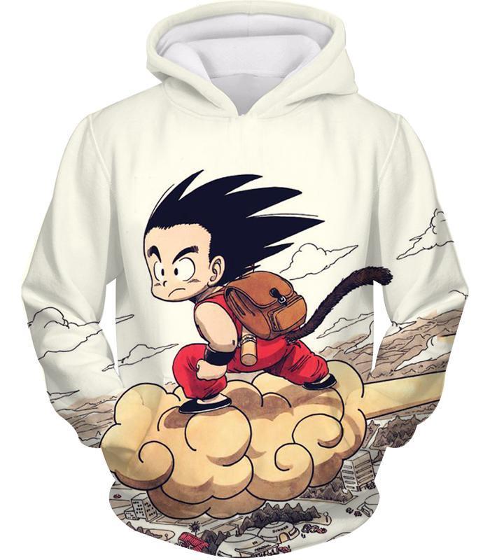OtakuForm-OP Sweatshirt Hoodie / XXS Dragon Ball Z Sweatshirt - Kid Goku Riding Flying Nimbus Sweatshirt