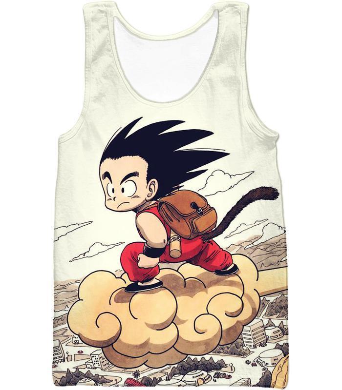 OtakuForm-OP Sweatshirt Tank Top / XXS Dragon Ball Z Sweatshirt - Kid Goku Riding Flying Nimbus Sweatshirt