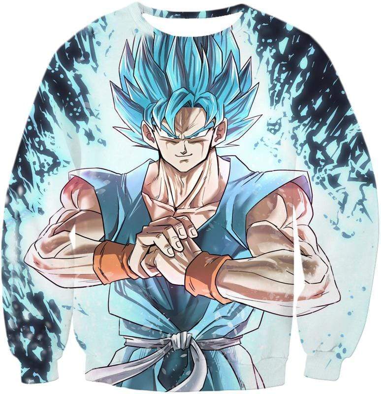 OtakuForm-OP Sweatshirt Sweatshirt / XXS Dragon Ball Z Sweatshirt - Super Saiyan Blue Goku GT Sweatshirt