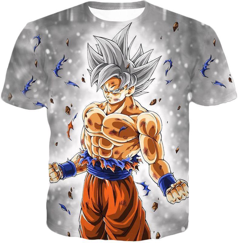 OtakuForm-OP T-Shirt T-Shirt / XXS Dragon Ball Z T-Shirt - Silver Mastered Ultra Instinct Goku T-Shirt