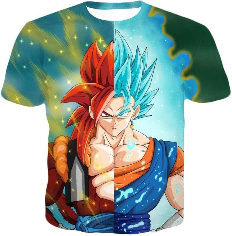 OtakuForm-OP T-Shirt T-Shirt / XXS Dragon Ball Z T-Shirt - Super Saiyan Blue Vegetto And SSJ4 Gogeta T-Shirt