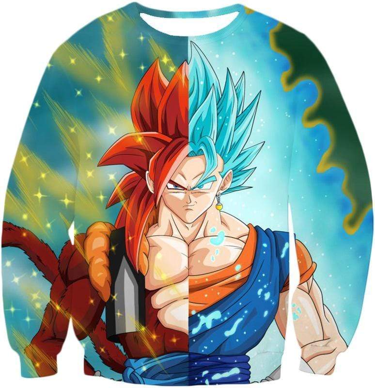 OtakuForm-OP T-Shirt Sweatshirt / XXS Dragon Ball Z T-Shirt - Super Saiyan Blue Vegetto And SSJ4 Gogeta T-Shirt