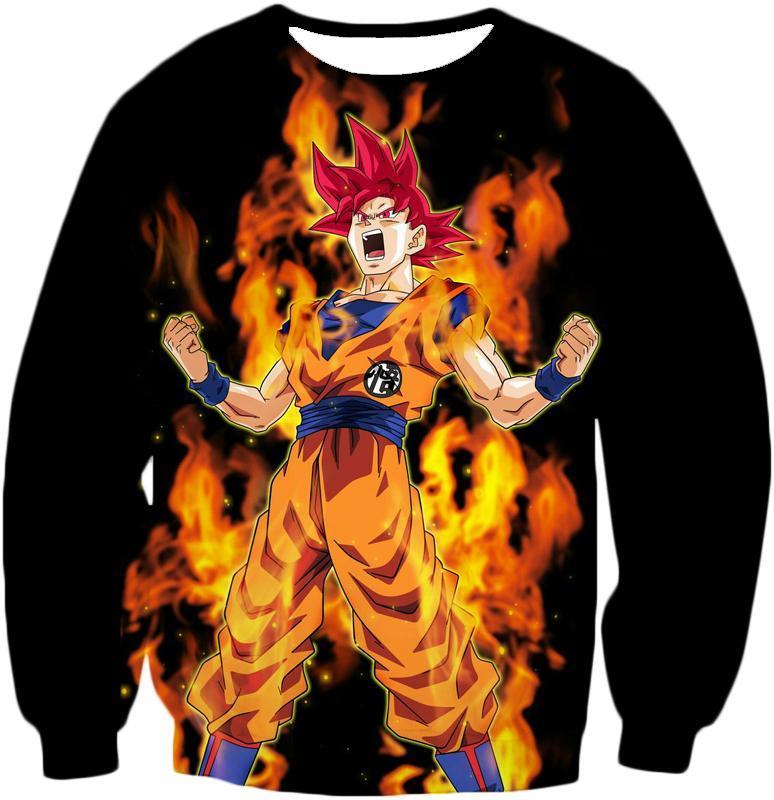 OtakuForm-OP T-Shirt Sweatshirt / XXS Dragon Ball Z T-Shirt - Super Saiyan God Red Goku T-Shirt