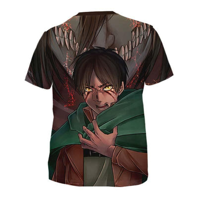 Attack On Titan T-Shirt S Eren Yaegar Transitioning T-Shirt - Attack On Titan 3D T-Shirt
