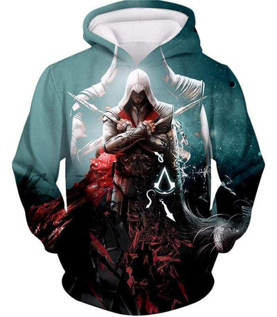 OtakuForm-OP Sweatshirt Hoodie / XXS Ezio Auditore the Ultimate Assassin Cool Graphic Action Sweatshirt