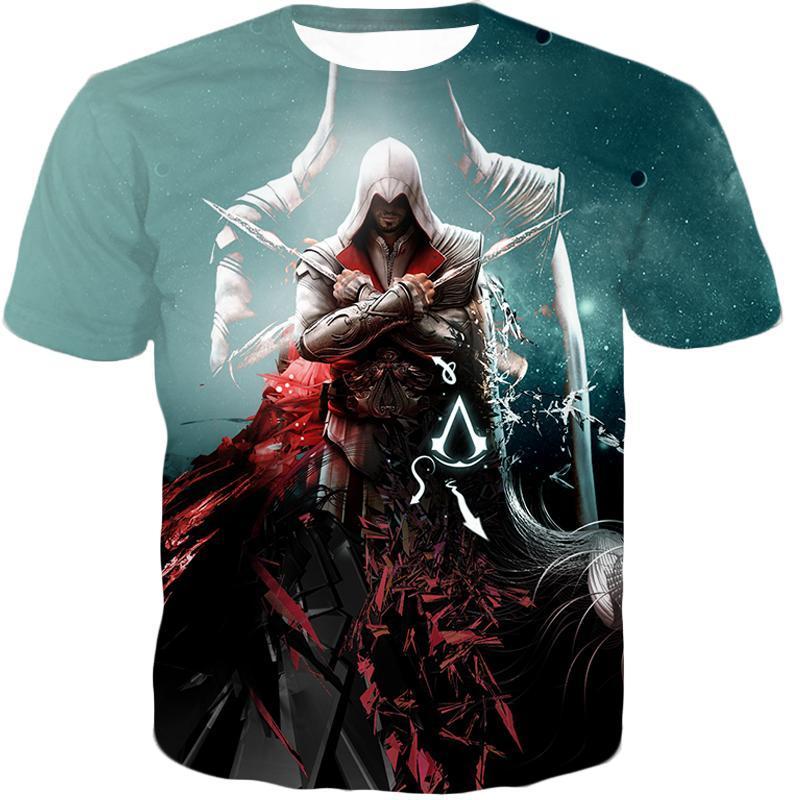 OtakuForm-OP Zip Up Hoodie T-Shirt / XXS Ezio Auditore the Ultimate Assassin Cool Graphic Action Zip Up Hoodie