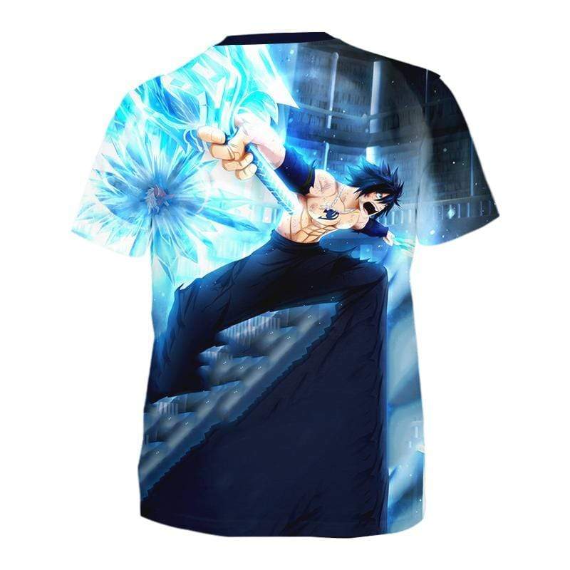 Fairytail T-Shirt S Fairy Tail Gray Ice T-Shirt - Fairy Tail 3D Graphic T-Shirt