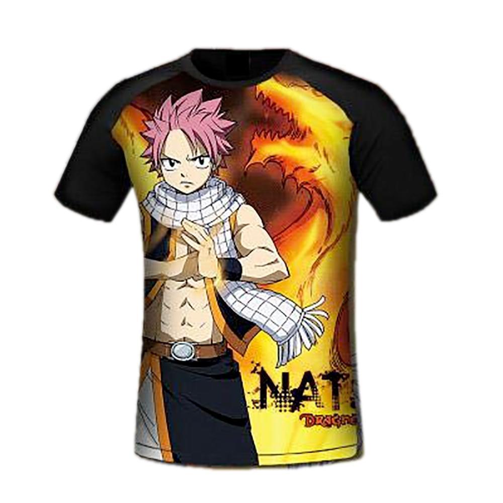 Anime Merchandise T-Shirt M Fairy Tail Shirt  - Fire Dragon's Iron Fist T-Shirt