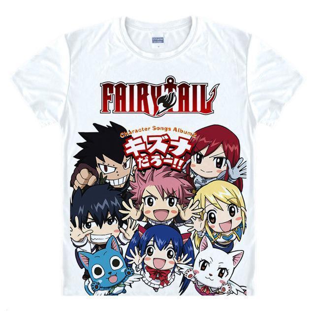 Anime Merchandise T-Shirt M Fairy Tail Shirt  - Guild Chibi-Style T-Shirt