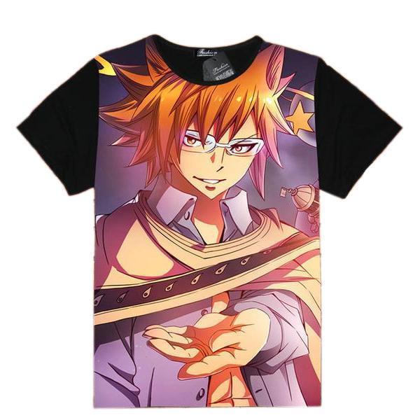 Anime Merchandise T-Shirt M Fairy Tail Shirt  - Loke T-Shirt