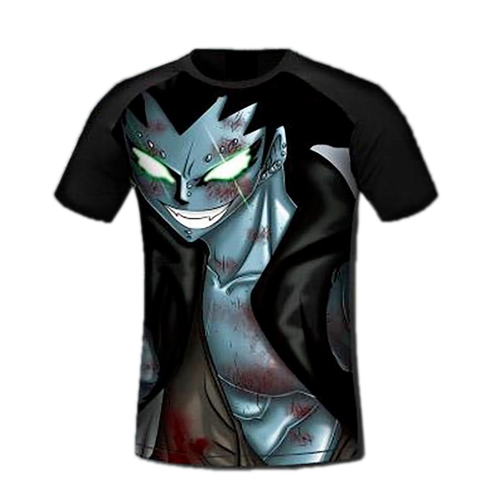 Anime Merchandise T-Shirt M Fairy Tail Shirt  - Steel Gajeel T-Shirt