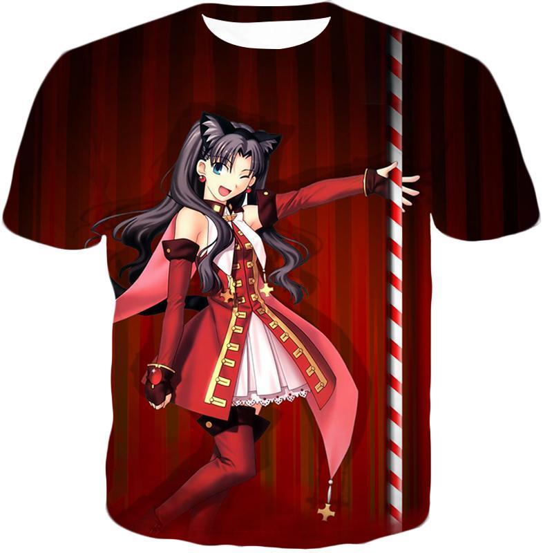 Fate Stay Night Beautiful Rin Tohsaka Dancer Themed T-Shirt FSN010