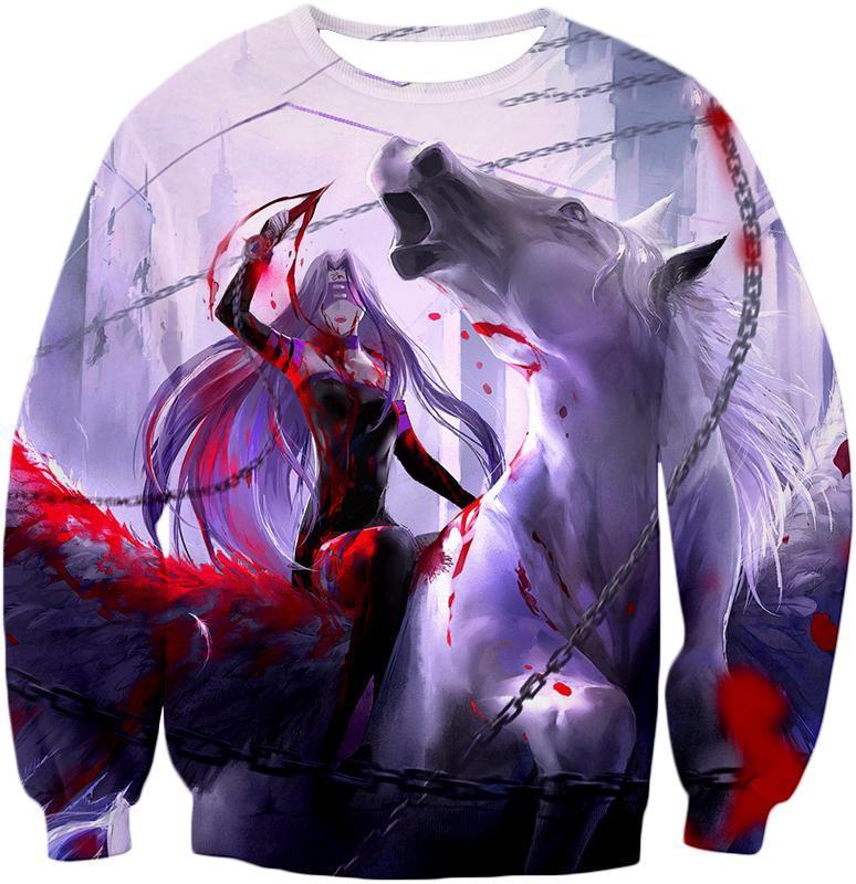 OtakuForm-OF T-Shirt Sweatshirt / XXS Fate Stay Night Super Cool Medusa Rider Servant Action T-Shirt