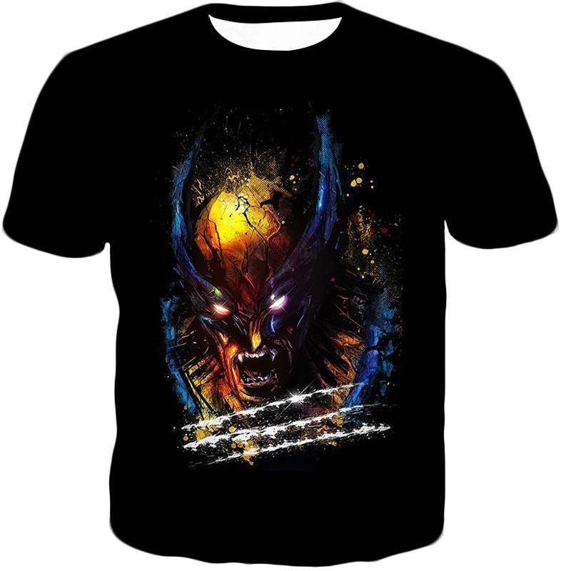 Otakuform-OP T-Shirt T-Shirt / XXS Favourite X-Men Hero Wolverine Promo Black T-Shirt