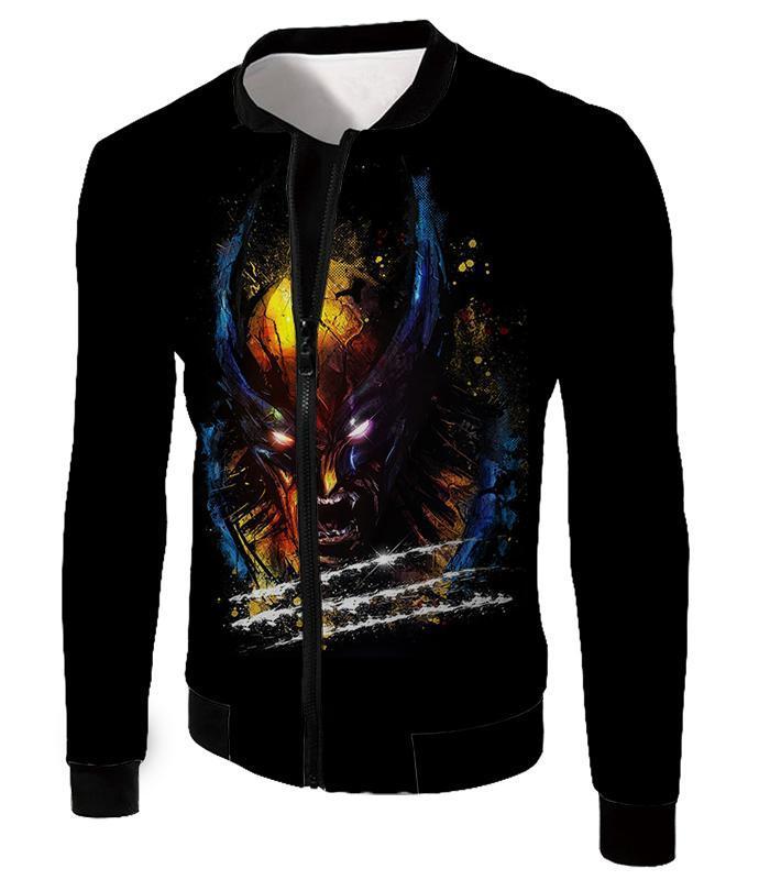 Otakuform-OP T-Shirt Jacket / XXS Favourite X-Men Hero Wolverine Promo Black T-Shirt