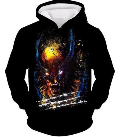 Otakuform-OP T-Shirt Hoodie / XXS Favourite X-Men Hero Wolverine Promo Black T-Shirt