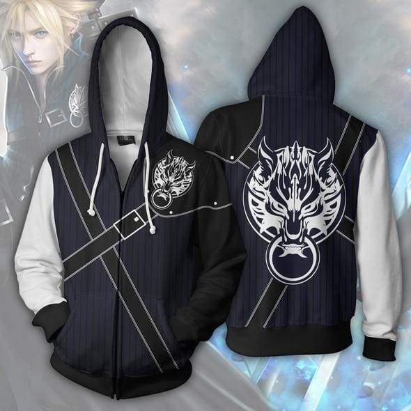 OtakuForm-OP Cosplay Jacket Zip Up Hoodie / XS Final Fantasy Hoodies - Cloud Strife Zip Up Hoodie Jacket