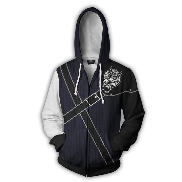OtakuForm-OP Cosplay Jacket Zip Up Hoodie / XS Final Fantasy Hoodies - Cloud Strife Zip Up Hoodie Jacket