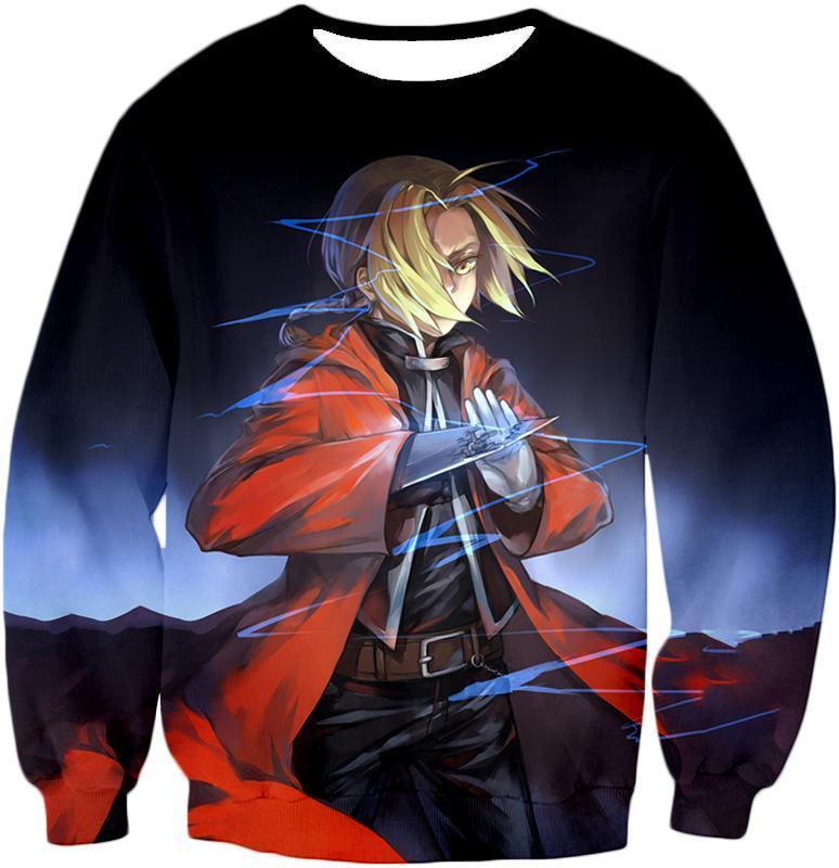 OtakuForm-OP T-Shirt Sweatshirt / XXS Full Metal Alchemist T-Shirt - Fullmetal Alchemist Edward Elrich Best State Black T-Shirt
