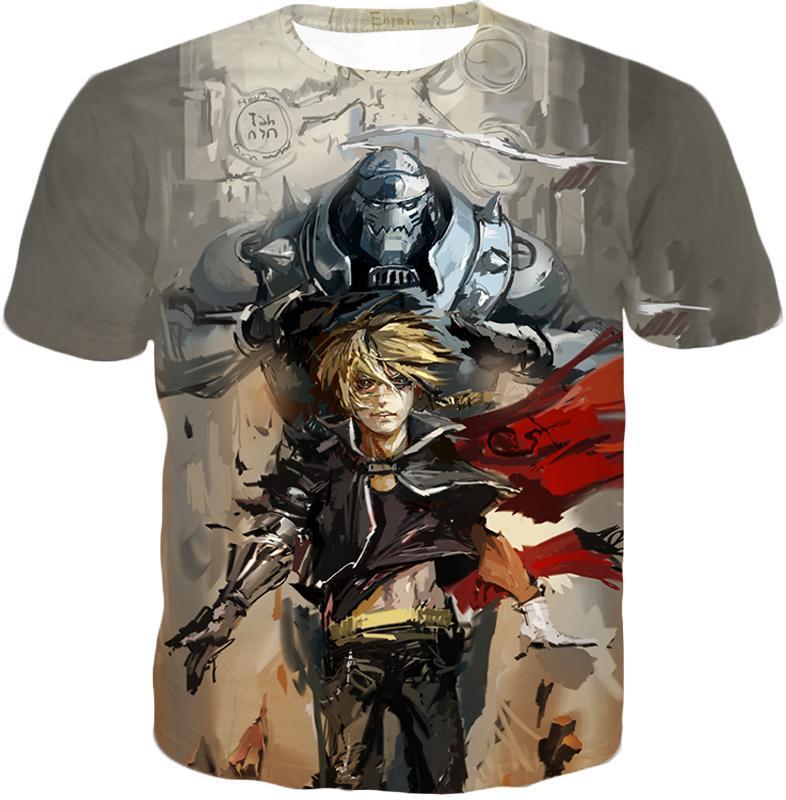 OtakuForm-OP T-Shirt T-Shirt / XXS Fullmetal Alchemist Amazing Elrich Brothers Edward x Alphonse Awesome Anime Art T-Shirt