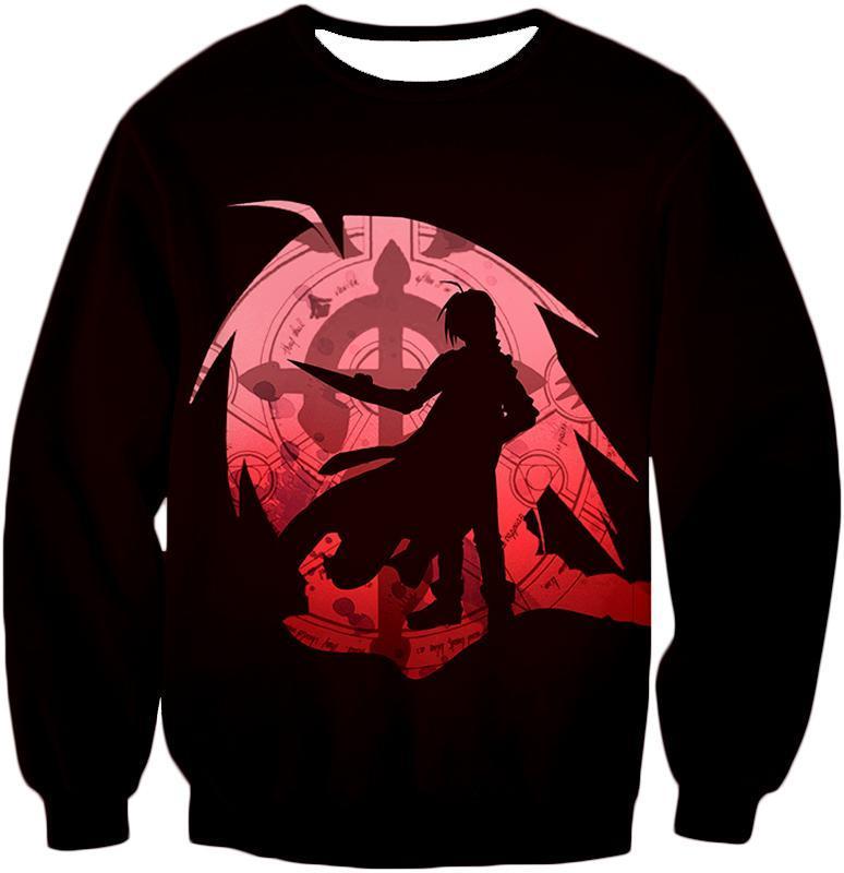 OtakuForm-OP Sweatshirt Sweatshirt / XXS Fullmetal Alchemist Amazing Fullmetal Alchemist Anime Edward Elrich Promo Maroon Sweatshirt