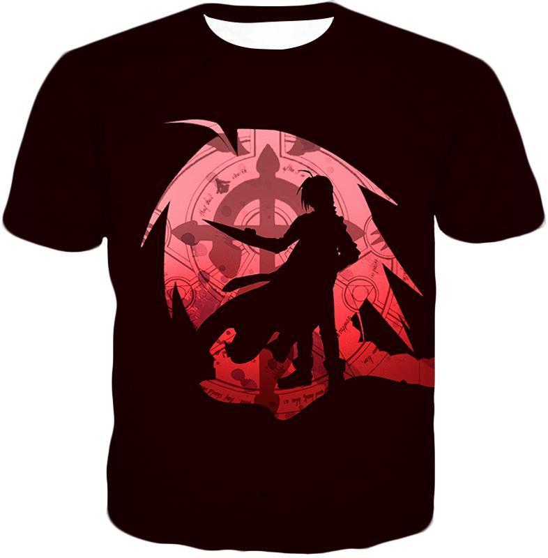OtakuForm-OP T-Shirt T-Shirt / XXS Fullmetal Alchemist Amazing Fullmetal Alchemist Anime Edward Elrich Promo Maroon T-Shirt