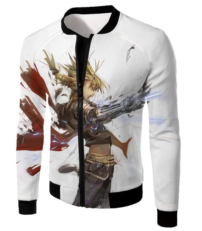 OtakuForm-OP T-Shirt Jacket / XXS Fullmetal Alchemist Art Edward Elrich Action Pose Cool White T-Shirt