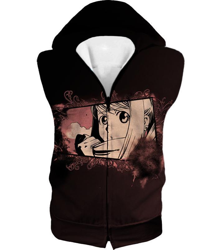 OtakuForm-OP T-Shirt Hooded Tank Top / XXS Fullmetal Alchemist Automail Geek Winry Rockbell Cool Promo Black T-Shirt