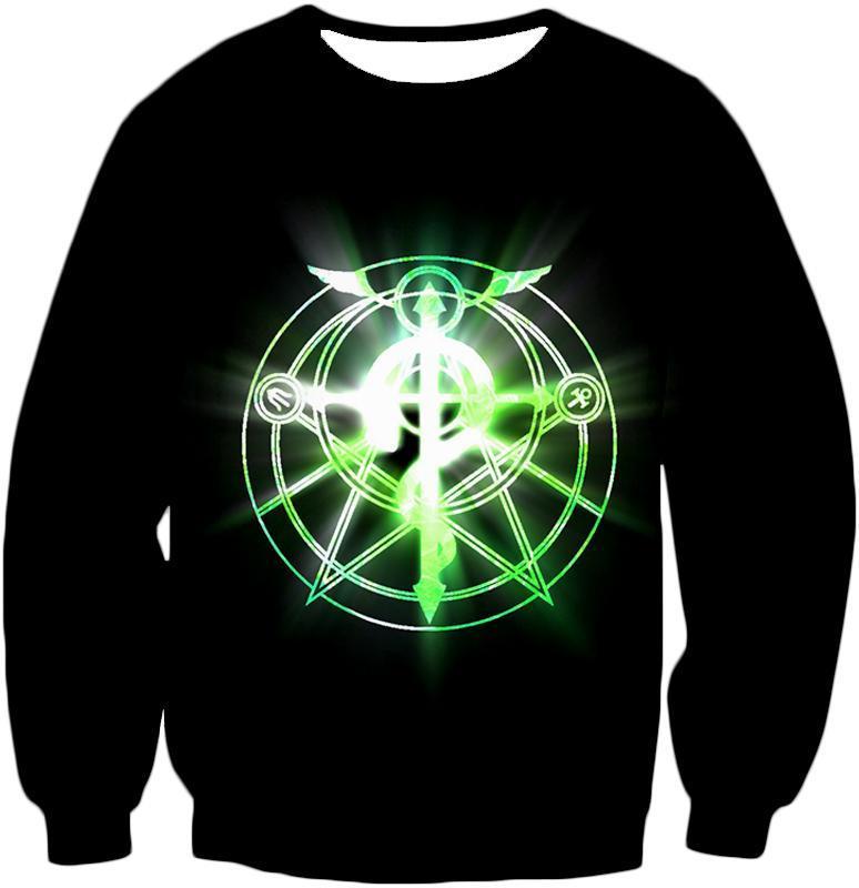 OtakuForm-OP T-Shirt Sweatshirt / XXS Fullmetal Alchemist Awesome Fullmetal Alchemist Alchemy Circle Symbol Black Anime T-Shirt
