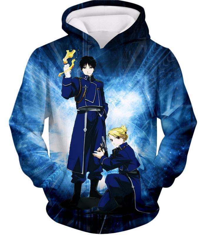 OtakuForm-OP Hoodie Hoodie / XXS Fullmetal Alchemist Awesome State Military Personnels Roy x Riza Anime Action Pose Hoodie