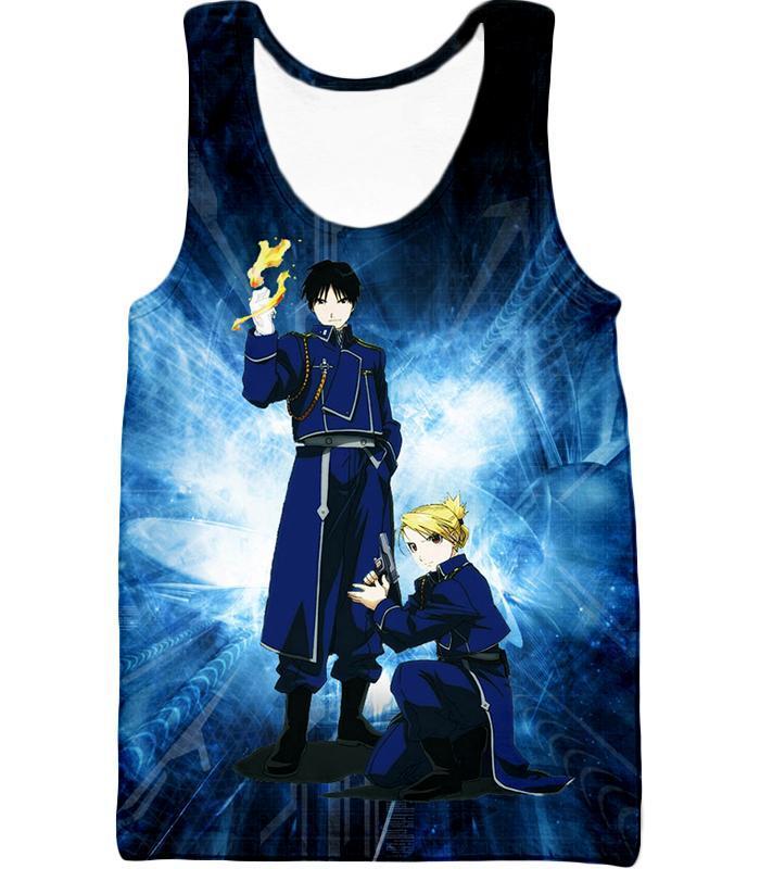 OtakuForm-OP Hoodie Tank Top / XXS Fullmetal Alchemist Awesome State Military Personnels Roy x Riza Anime Action Pose Hoodie