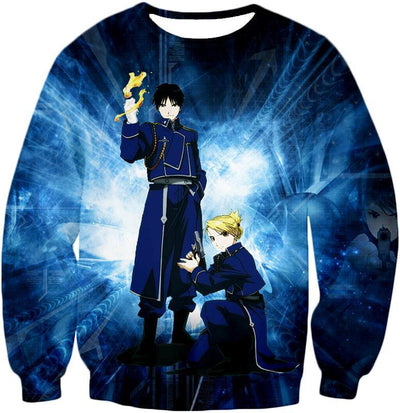 OtakuForm-OP T-Shirt Sweatshirt / XXS Fullmetal Alchemist Awesome State Military Personnels Roy x Riza Anime Action Pose T-Shirt